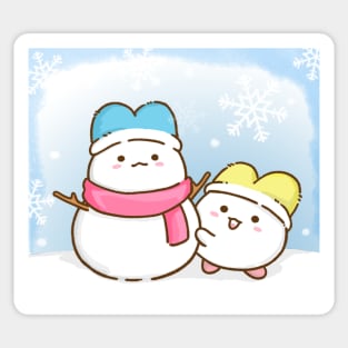 Snow day Snowman Sticker